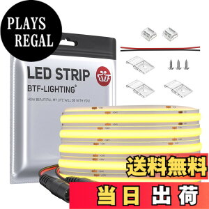 �y���������zBTF-LIGHTING COB FCOB LED�e�[�v���C�g �����x �t���L�V�u�� 5M 528LEDs/m 2640LEDs/5m �d���F 3000K ��10mm �X�g���b�v���C�g DC24V 14W/m �����\ �ό`�\ �ؒf�\ �Q�� �L�b�`���z�[�� ������