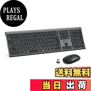 �y���������ziClever �L�[�{�[�h���C�����X�L�[�{�[�h�}�E�X�Z�b�g���{��JIS�z�� �É� �����^ type c�[�d�� �t���T�C�Y �e���L�[�t�� �}�E�X3�i���߉\DPI ����2.4G �p�\�R��PC Windows/Mac�Ή� IC-BK23