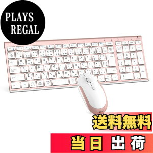 �y���������ziClever �L�[�{�[�h ���C�����X �L�[�{�[�h �}�E�X�Z�b�g ���{��z�� �É� �����^ ���� 2.4G �L�[�{�[�h�E�}�E�X�Z�b�g USB�ڑ� �L�[�{�[�hType-C�[�d�� �t���T�C�Y �e���L�[�t�� �}