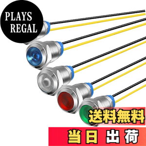 �y���������zKiligen 5�� 110V-220VAC 10mm LED �h���C���W�P�[�^���C�g �p�C���b�g���C�g�V�O�i�� �C���W�P�[�^�i5 �F�C��/��/��/��/���j