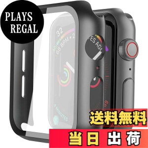 �y���������zMisxi�y2���z �Ή�Apple Watch Series 6 SE3 / SE2 / SE / 5 / 4 40mm �p �P�[�X, ��̌^PC�f�� �S�ʕی� �����K���X�ی�J�o�[(2 �u���b�N)