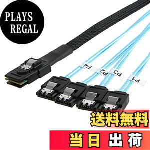 �y���������zNFHK ���� Mini SAS SFF-8087 �z�X�g�� 4 SATA 7�s�� �^�[�Q�b�g �n�[�h�f�B�X�N 6Gbps �f�[�^�T�[�o�[ RAID �P�[�u�� 100cm