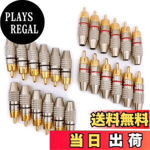 �y���������zMeliore �����b�L RCA �v���O �[�q �͂� ���X �^�C�v �I�X PLUG TYPE �^�C�v B �P�[�u�� ���� �ԍ� ���b�h �u���b�N 24�� �Z�b�g