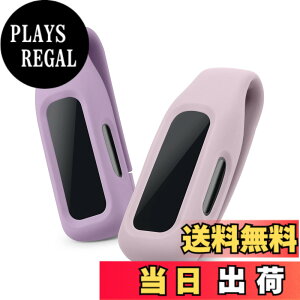 �y���������zkwmobile Fitbit Inspire 3 / Inspire 2 / Ace 3�Ή� 2x �N���b�v�z���_�[ - �V���R�� �t�B�b�g�l�X�g���b�J�[ �N���b�v