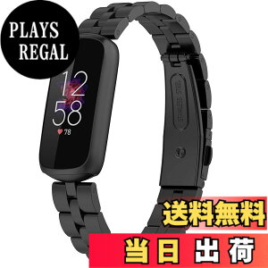 �y���������z�Ή�Fitbit Luxe/Luxe Special Edition �o���h �X�e�����X �t�B�b�g�r�b�g Luxe �o���h �ϋv�� �K�тɂ��� Fitbit Luxe Special Edition �����x���g ���߉\ �r�W�l�X�� �j���ʗp�i�u���b�N�j