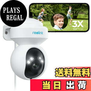 �y���������zReolink �h�ƃJ���� ���O 3�{���w�Y�[�� WiFi 2.4/5GHz�Ή� 500����f �����ǔ� �l/�ԗ�/�������m PTZ 360°�S���� �J���[�Î� ���C�����X �Ď��J���� �����Њd �^�C�����v�X �Z���T�[���C