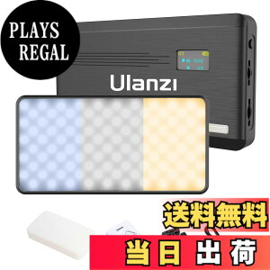 �y���������zUlanzi VL200 LED�r�f�I���C�g �B�e�p 2500K-9000K ���i�K���� �B�e�Ɩ� Type-C �[�d�� ���^ �y�� �����^ �����^�ѕ֗� 5000mAh �~�j ���i�B�e/�r�f�I�B�e/YouTube/Tiktok/������/���B�蓙�ɓK�p 