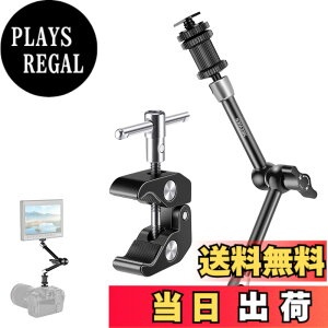 �y���������zNEEWER �ŐV���ǃX�[�p�[�N�����v 11inch �����\���C�͊֐ߎ��}�W�b�N�A�[�� SmallRig �J�����P�[�W/���O�ɑΉ� ���j�^�[/LED���C�g/�E�F�u�J�����̊g�� �ő�׏d4.4lb/2kg ST20