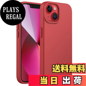 �y���������zJETech iPhone13 �V���R���P�[�X(6.1�C���`��p) �V���L�[�\�t�g�^�b�`�t���{�f�B�ی�P�[�X �}�C�N���t�@�C�o�[���C�j���O�t���ϏՌ��J�o�[ (���b�h)