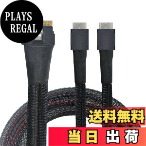 �y���������zNFHK PCI-E Ultraport Slimline SAS Slim 4.0 SFF-8654 8i74pin����DualOculinkSFF-8611�P�[�u��50cmPCI-Express