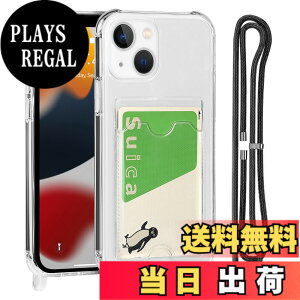 �y���������zPelanty for iPhone 13 �N���A�P�[�X for iPhone13 ��|���P�[�X �_��V���R�� ����TPU�o���p�[ �w�ʃJ�o�[ IC�J�[�h���[ �l�b�N �V�����_�[ �X�g���b�v�t�� �A�C�t�H��13 �J�o�[ �����h�~ 