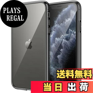 �y���������zJETech iPhone11ProMax�P�[�X 2019 ���f��6.5�C���`��p 11 Pro Max ���΂݂Ȃ��Ռ��z�� �o���p�[�J�o�[ �����h�~ �N���A�o�b�N (�u���b�N)
