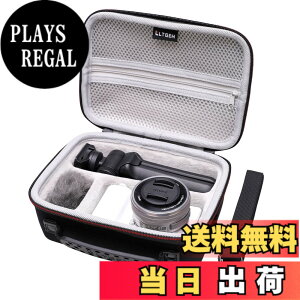 �y���������zLTGEM���V�����_�[�X�g���b�v�t��Sony Alpha ZV-E10 / ZV-1 / ZV-1F / ZV-1 II Vlog�J�����p�n�[�h�g���x���L�����[�P�[�X�AVlogger�A�N�Z�T���[�L�b�g�O�r�ƃ}�C�N�Ƀt�B�b�g�A�u���b�N+�O��