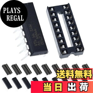 �y���������zDAOKAI 10 �� L293D �X�e�b�s���O ���[�^�[ �h���C�o�[ �R���g���[���[ DIP16 4 �`�����l�� ���[�^�[ �h���C�o�[ �`�b�v Arduino �p 10 �� 16P IC �\�P�b�g�t��