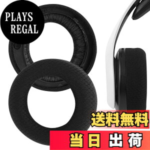 �y���������zGeekria �C���[�p�b�h Comfort �݊��� �p�b�h �\�j�[ S0NY Play/Station 5 PULSE 3D PS5 Wireless �w�b�h�z���ɑΉ� �p�b�h �C���[/�C���[�J�b�v ���b�V���t�@�u���b�N (�u���b�N)