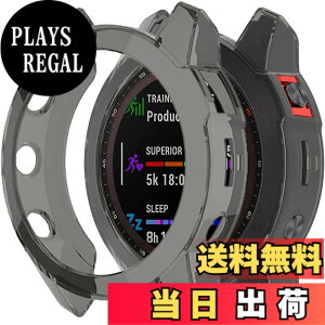 �y���������zMiimall�Ή�Garmin Epix Gen2/Epix Steel�P�[�X TPU�ގ� �\�t�g �Ռ��z�� �y�� ���^ �K�[�~�� Epix Gen2 �J�o�[ �����h�~ �����Ή� �E���ȒP Epix Gen2�ی�J�o�[ �o���p�[�i�N���A�u���b�N�j
