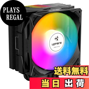 �y���������zupHere CPU�N�[���[�T�C�h�t���[�^ LGA1700�Ή� �����\ ARGB PWM�t�@���̗p AURA Sync���� 5V 3PIN ARGB/Auto RGB �q�b�g�p�C�v6�{ AM4�Ή� �����yS6C�z �c
