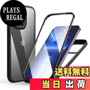 �y���������zMQman iPhone13ProMax �P�[�X �O�ʃK���X+�w�ʃK���X 360°�S�ʕی� 100����ʃ^�b�`���x �ϏՌ� �����K���X �t�����g+�o�b�N�v���[�g �y�� ���C�����X�[�d�Ή� �O�� ���� �J�o�[ (iphone13