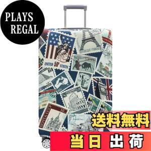 �y���������zTRAVELKIN �X�[�c�P�[�X�p�ו��J�o�[ Tsa���F �X�[�c�P�[�X�J�o�[�v���e�N�^�[ 18-32�C���`�̉ו��Ƀt�B�b�g, �X�^���v, S(18-21inch suitcase)