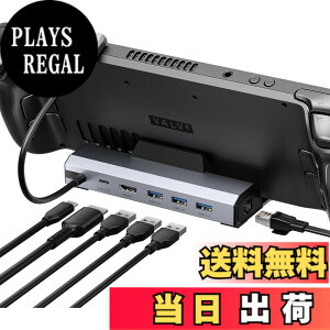 �y���������zJSAUX 6-in-1�h�b�L���O�X�e�[�V���� Steam Deck/OLED/ROG Ally X/Legion Go (S) / MSI Claw �Ή��A4K@120Hz HDMI 2.1�E�M�K�r�b�g�C�[�T�l�b�g�EUSB A 3.0x3�E100W USB C�[�d�|�[�g���ڂ�6-in-1���@�\�h�b�N�i