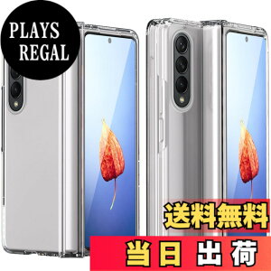 �y���������zMiimall Galaxy Z Fold 4��p �t�C���� ��̌^�P�[�X ���� �M�����N�V�[ Z Fold 4 �J�o�[ ���킢�� �S�ʕی�P�[�X PC�ޗ� �y�� �h�Ռ� �M�����N�V�[ Z Fold 4�ی�J�o�[(�N���A)