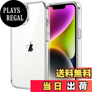 �y���������zJETech iPhone 14 Plus 6.7�C���`�p ���΂݂Ȃ� �ی�P�[�X �Ռ��z�� �o���p�[�J�o�[ �����h�~ �N���A�o�b�N (�N���A)