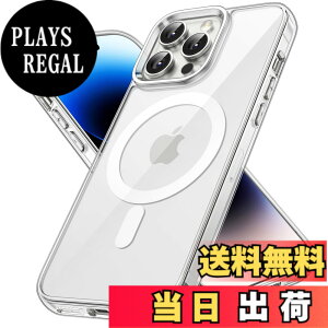 �y���������zJETech iPhone14ProMax 6.7�C���`�p (14 Pro Max) �}�O�l�b�g �P�[�X MagSafe ���C�����X�[�d�Ή� �Ռ��z�� �o���p�[�J�o�[ �����h�~ �����o�b�N (�N���A)
