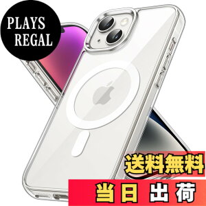 �y���������zJETech iPhone 14 Plus 6.7�C���`�p �}�O�l�b�g �P�[�X MagSafe ���C�����X�[�d�Ή� �Ռ��z�� �o���p�[�J�o�[ �����h�~ �����o�b�N (�N���A)