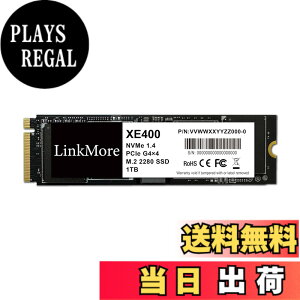 �y���������zLinkMore XE400 1TB M.2 2280 PCIe Gen4x4 NVMe 1.4 SSD (�ő�Ǎ�5000MB/s)