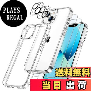 �y���������zJETech 5 in 1 iPhone 13 mini �P�[�X (5.4�C���`��p) �t���ی� 2���t�B����+2���J���������Y�t ���΂݂Ȃ��B�����t�� �S�ʕی� �����K���X�t�B���� �ϏՌ��J�o�[ (�N���A)
