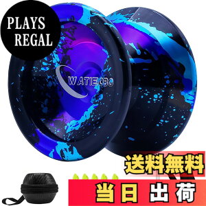 �y���������zYoyo Professional,Metal Responsive Yo yo for Kids Beginners, Unresponsive Yo yo for Adults Intermediate-Advanced Players with U Type KK Bearing + Glove and 10 Replacement Yoyos Strings(Blue)