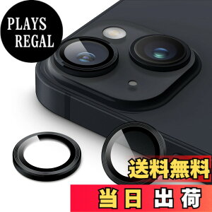 �y���������zJETech �J���������Y�t�B���� iPhone 14 6.1�C���`/iPhone 14 Plus 6.7�C���`�p 9H�����K���X �ʂ̋��������O�J�o�[ HD�N���A 1�Z�b�g (�~�b�h�i�C�g)
