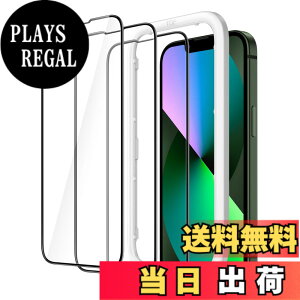 �y���������zJETech iPhone 13 mini (5.4�C���`�p) �S�ʕی�t�B���� �����K���X�t�B���� ���� �K�C�h�g�t�� �P�[�X�Ɋ��Ȃ� HD�N���A 3���Z�b�g