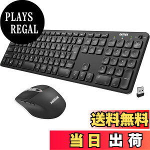�y���������zArteck 2.4G�������C�����X �L�[�{�[�h �}�E�X �Z�b�g �y�� ���^ Type-C �[�d�� �t���T�C�Y �L�[�{�[�h �}�E�X �R���s���[�^�[�A�f�X�N�g�b�v�APC�A���b�v�g�b�v�AWindows 11/10/8/7�Ƃ�
