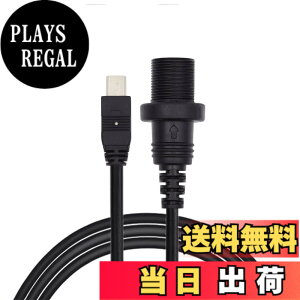 �y���������zNFHK 1m Waterproof Dustproof 480Mbps Mini USB2.0 5Pin Male to Female Extension Data Power Cable Car Panel Mount Design