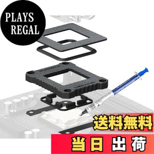 �y���������zElecGear AMD AM5 CPU�Ȃ��h�~�t���[�� + �t�̋����T�[�}�� �y�[�X�g�ALGA1718 �\�P�b�g�� Ryzen 7000 8000 9000 �V���[�Y�p�J�[�{�� �t�@�C�o�[�A�����p CPU �Œ�o�b�N���A��d�R��h�~�݌v