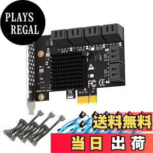 �y���������zGLOTRENDS SA3112-C 12�|�[�g���݃{�[�h PCIe X1 SATA�g���J�[�h�ASATA����ѓd���P�[�u���t���AWindows�ALinux�AMac OS�ANAS�Ή�