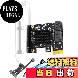 �y���������zGLOTRENDS SA3034A 4�|�[�gPCIe SATA3.0�g���J�[�h�AOS�u�[�g���T�|�[�g�ASATA�P�[�u�������1:5 SATA�X�v���b�^�d���P�[�u�����܂ށAWindows,Linux,Mac OS,NAS�ƌ݊�������