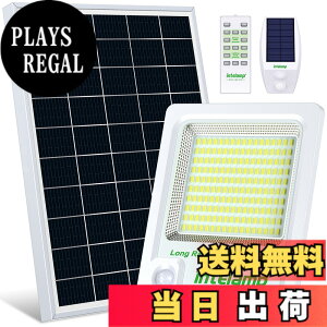 �y���������zintelamp �\�[���[���C�g �l���Z���T�[ ���O �i2000LM���P�x�E12000mAh��e�ʁj LED �h�ƁE�h�Ѓ��C�g IP65�h�� ���� �� ���ԏ�(����)