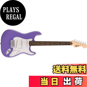 �y���������zSquier by Fender �X�N���C���[ �G���L�M�^�[ Squier Sonic Stratocaster, Laurel Fingerboard, White Pickguard, Ultraviolet �\�t�g�P�[�X�t��
