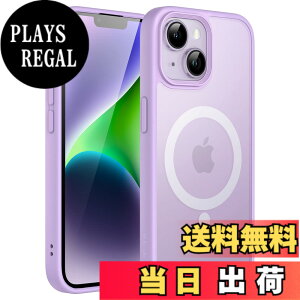 �y���������zJETech iPhone 14 Plus 6.7�C���`�p �}�O�l�b�g �P�[�X MagSafe�ɑΉ� �������̃}�b�g�w�� ���^ �ϏՌ� �J�o�[ (���C�g�p�[�v��)