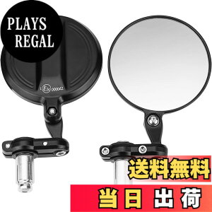 �y���������zKEMIMOTO �o�[�G���h�~���[ �o�C�N ���E�Z�b�g �n���h���o�[�a13-21mm�Ή� �o�C�N�~���[ �ی^ �Ԍ��Ή� CNC�A���~�� �|�� �y�� �I�[�g�o�C�~���[ �ėp�~���[ �p�x�����\ �܂肽