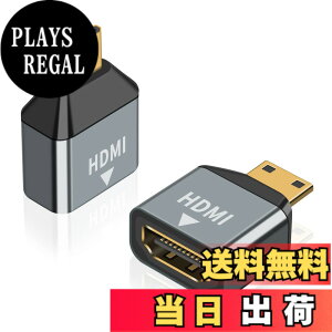 �y���������zPoyiccot HDMI �~�jHDMI�ϊ��A�_�v�^ 4K�AMini HDMI to HDMI �ϊ��A�_�v�^ (�~�jHDMI�^�C�vC�I�X - �^�C�vA���X) HDMI 2.0 4K@60Hz �n�C�X�s�[�h ���� ���p �~�jHDMI�ϊ��A�_�v�^ �i2�Z�b�g�j