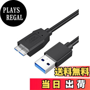 �y���������zUSB �}�C�N��b �P�[�u��, CableCreation usb3.0 microb �P�[�u�� �����]���Ƌ}���[�d �O�t��HDD SSD Blu-ray BD�h���C�u �f�W�J�� Galaxy Note3 S5�ȂǂɑΉ� �u���b�N/0.3M