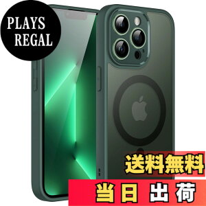�y���������zJETech iPhone 13 Pro 6.1�C���`�p �}�O�l�b�g �P�[�X MagSafe�ɑΉ� �������̃}�b�g�w�� �J���������Y ���S�ی� ���^ �ϏՌ� �J�o�[ (�~�b�h�i�C�g�O���[��)