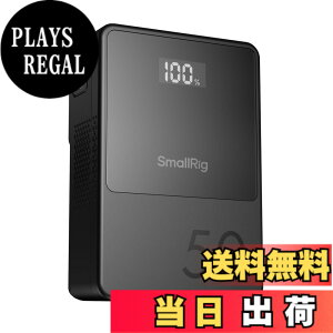 �y���������zSmallRig VB50 �~�j V �}�E���g �o�b�e���[ V�o�b�e���[ 3400mAh(50Wh/14.8V) OLED �X�N���[�� 45W PD USB-C �}���[�d D-TAP & USB-A �f���A�� DC �|�[�g �J���� ���j�^�[ �X�}�[�g�t�H���p�R���p�N�g