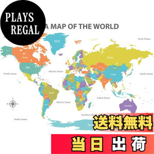 �y���������zDECOWALL DL3-2302 ���� �J���[�t�� ���E�n�} �E�H�[���X�e�b�J�[ (152x105 cm) �f�R �c�t�� �ۈ牀 �q������ DIY�p �Ǔ]�� �V�[�� �E�H�[���A�[�g �V�[�� �j�̎q ���̎q ���ǂ� �o�X���[