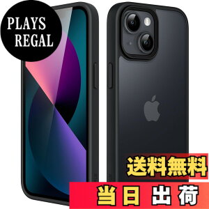 �y���������zJETech �}�b�g�P�[�X iPhone 13 Mini 5.4�C���` �ϏՌ����~���^���[�O���[�h�̗����h�~ ������̔������̔w�ʓd�b�J�o�[ �w��h�~ (�u���b�N)