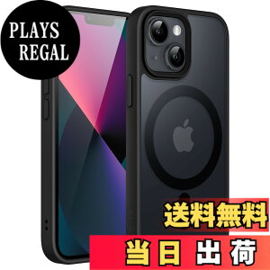 �y���������zJETech iPhone 13 mini 5.4�C���`�p �}�O�l�b�g �P�[�X MagSafe�ɑΉ� �������̃}�b�g�w�� ���^ �ϏՌ� �J�o�[ (�u���b�N)