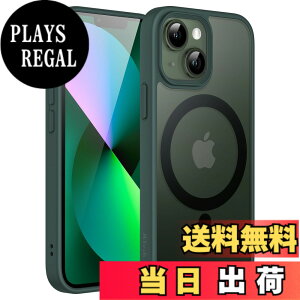 �y���������zJETech iPhone 13 mini 5.4�C���`�p �}�O�l�b�g �P�[�X MagSafe�ɑΉ� �������̃}�b�g�w�� ���^ �ϏՌ� �J�o�[ (�Z���ΐF)